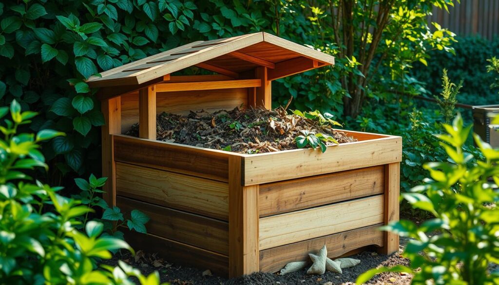 kompostownik w ogrodzie kompostownik w ogrodzie